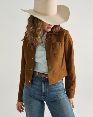 Women's Moleskin Pearl Snap Jacket