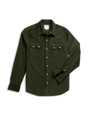 Men's Texas Weight Corduroy Pearl Snap
